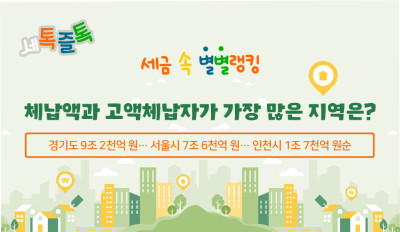 우리나라에서 체납액과 고액체납자가 가장 많은 지역은?