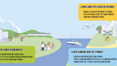 우리나라를 잇는 도로와 철도도 세금으로 만들고 관리해요!